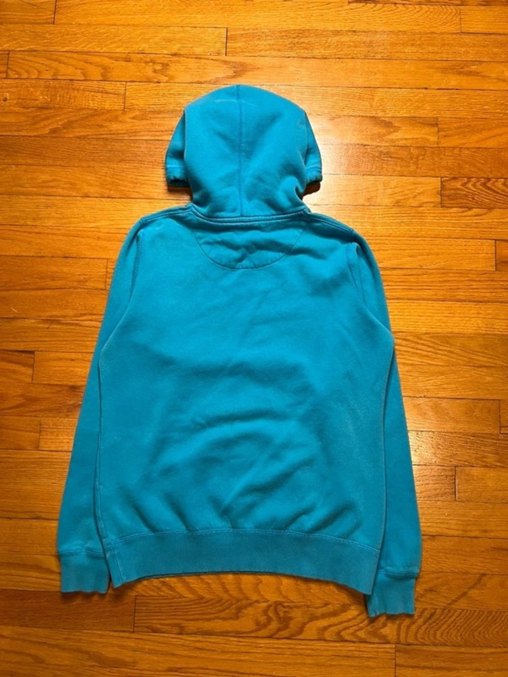 Nike Men’s Teal Blue Hooded Sweatshirt - Picture 2 of 5